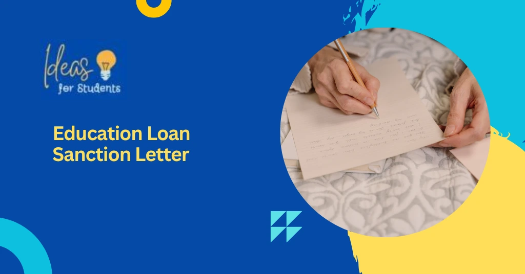 Education Loan Sanction Letter